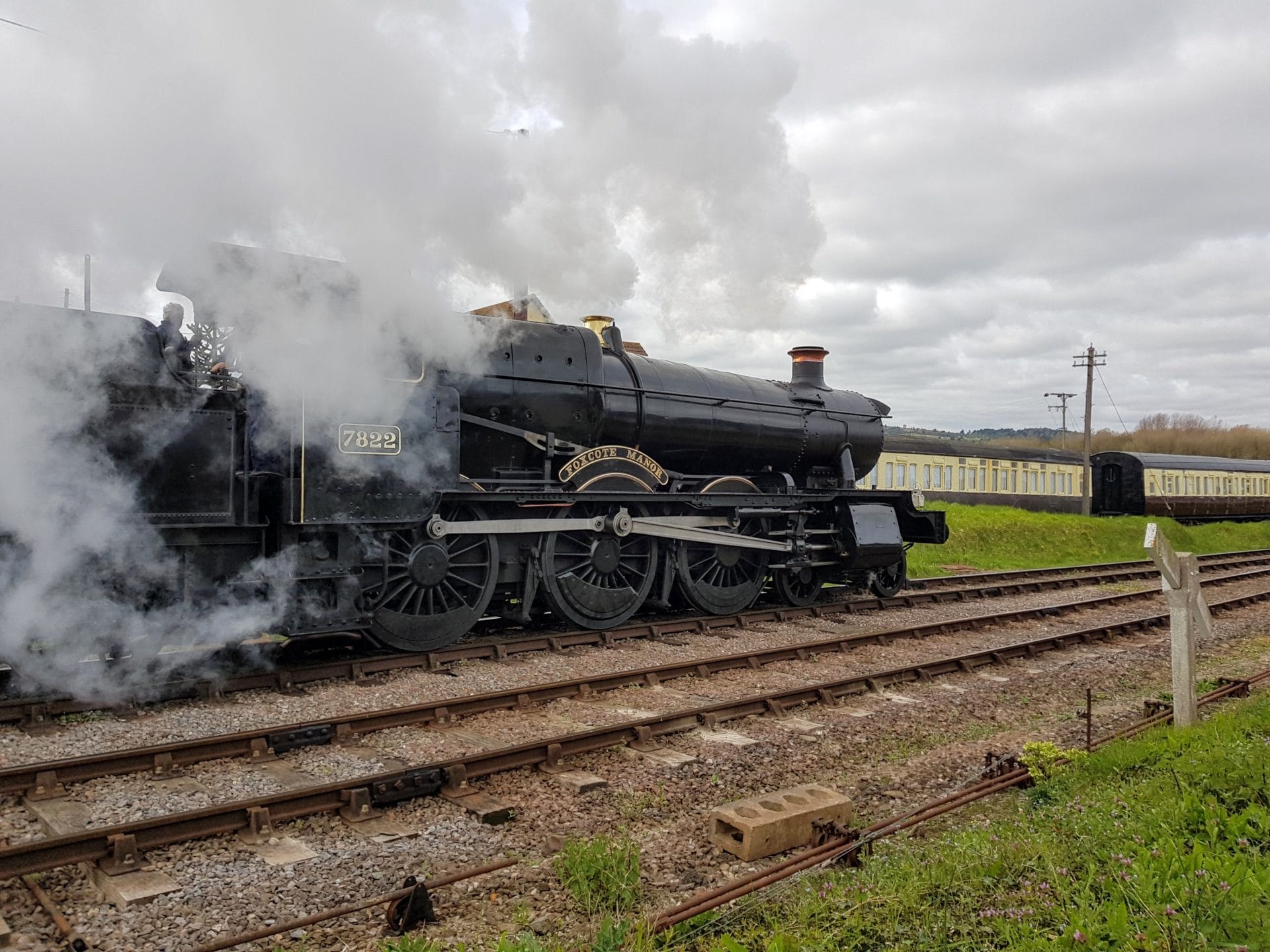 Foxcote Manor steam train Blue Anchor